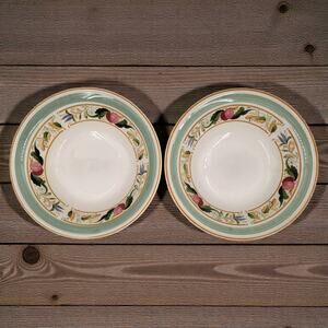 Keltcraft by Noritake Countrywood #9226 Cereal Bowls Stoneware Ireland Set of 2